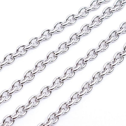 Cartier 18K White Gold Forsa Chain Necklace