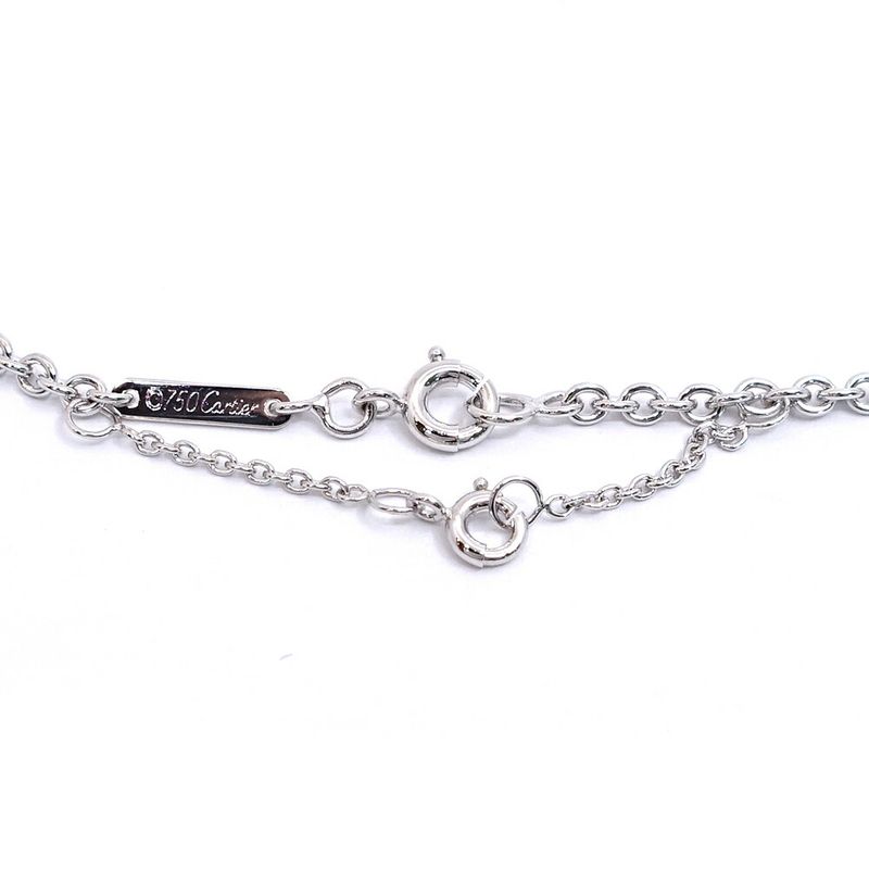 Cartier 18K White Gold Forsa Chain Necklace