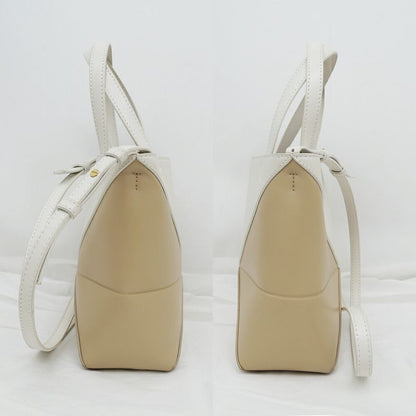Loewe Puzzle Fold Mini Shoulder Bag Hand Bicolor Ivory Beige