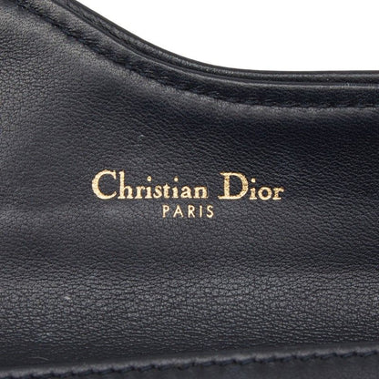 Dior Blue Jacquard Coin Case Wallet Navy Canvas Leather