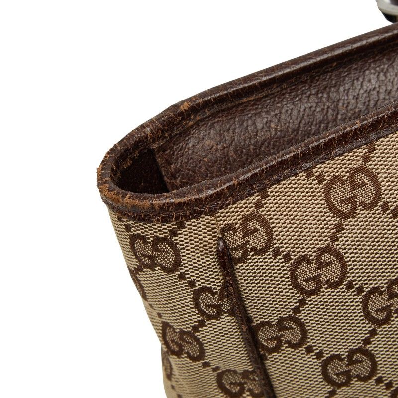 Gucci GG Canvas Tote Brown Beige