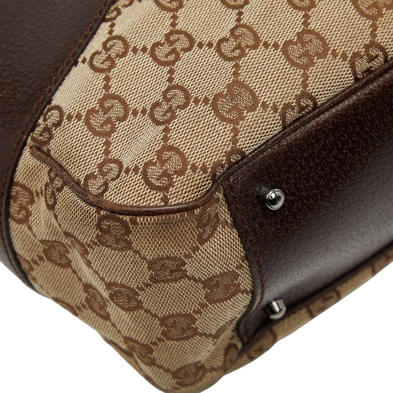 Gucci GG Canvas Tote Brown Beige