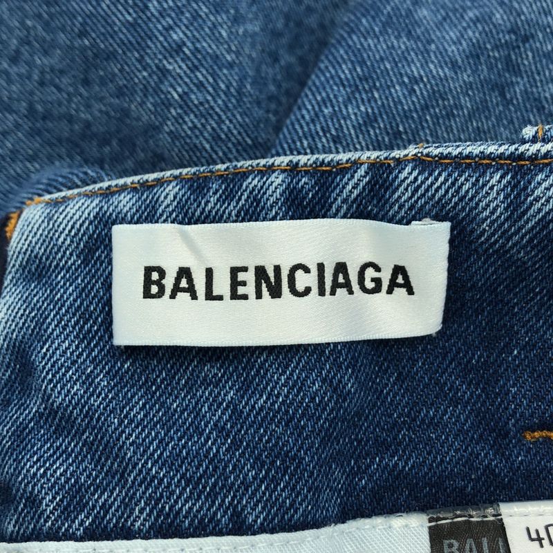 Balenciaga Reconstructed Mermaid Denim Skirt Indigo Indigo Blue