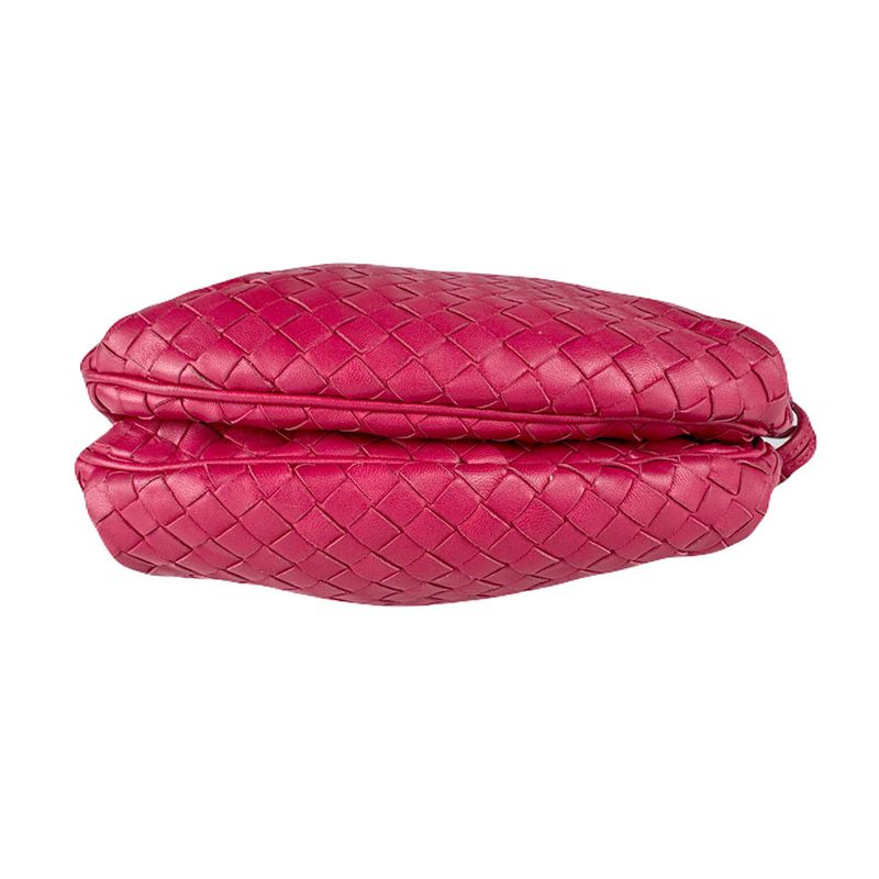 Bottega Veneta Crossbody Shoulder Bag Magenta Serial Number: