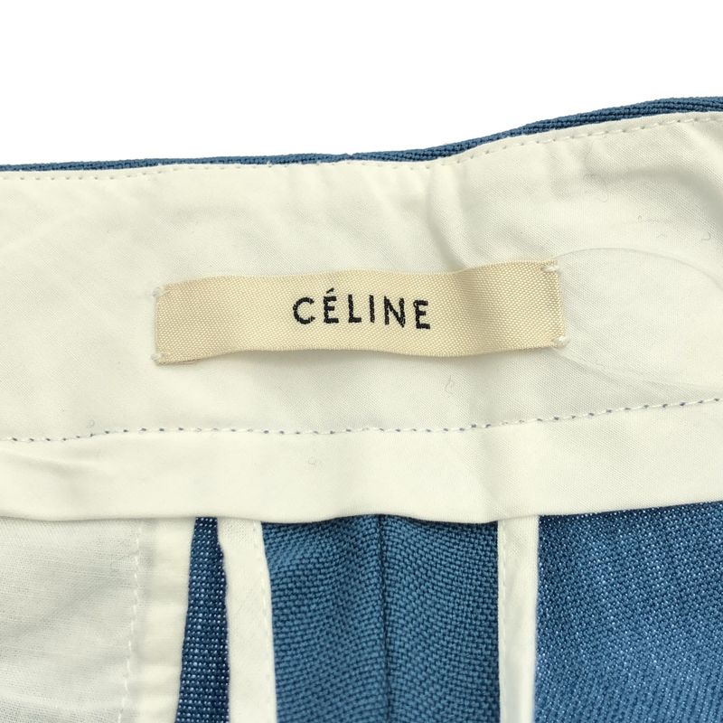 Celine by Phoebe Philo Wool Mohair Trousers Pants 2 Blue 36