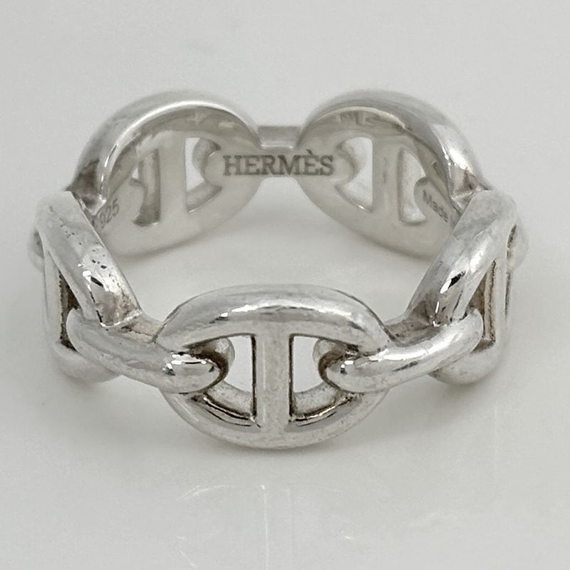 Hermes Chaine D'ancre PM Ring Silver