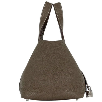 Hermes Picotin Lock PM Mini Bag Taurillon Clemence Etoupe