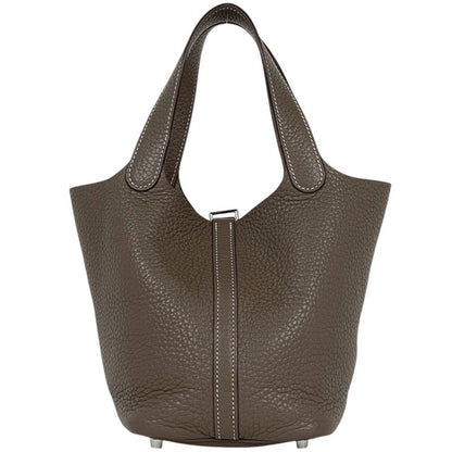 Hermes Picotin Lock PM Mini Bag Taurillon Clemence Etoupe