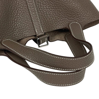 Hermes Picotin Lock PM Mini Bag Taurillon Clemence Etoupe