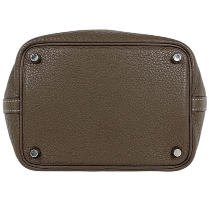 Hermes Picotin Lock PM Mini Bag Taurillon Clemence Etoupe