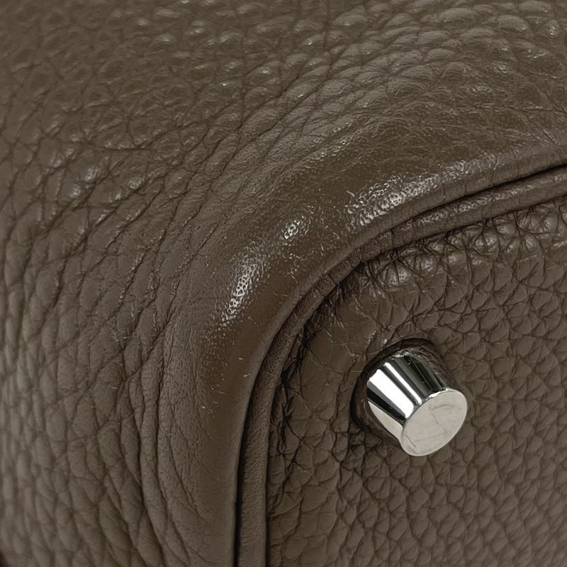 Hermes Picotin Lock PM Mini Bag Taurillon Clemence Etoupe