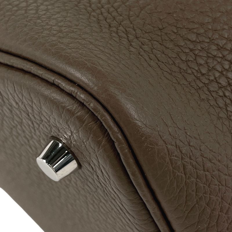 Hermes Picotin Lock MM Mini Bag Taurillon Clemence Etoupe
