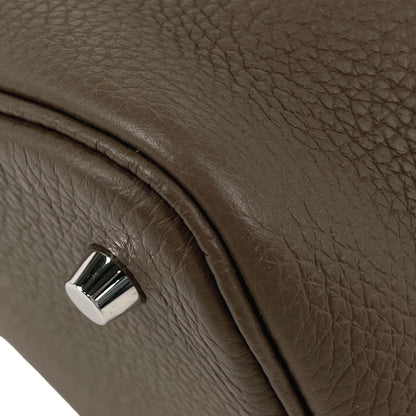Hermes Picotin Lock MM Mini Bag Taurillon Clemence Etoupe