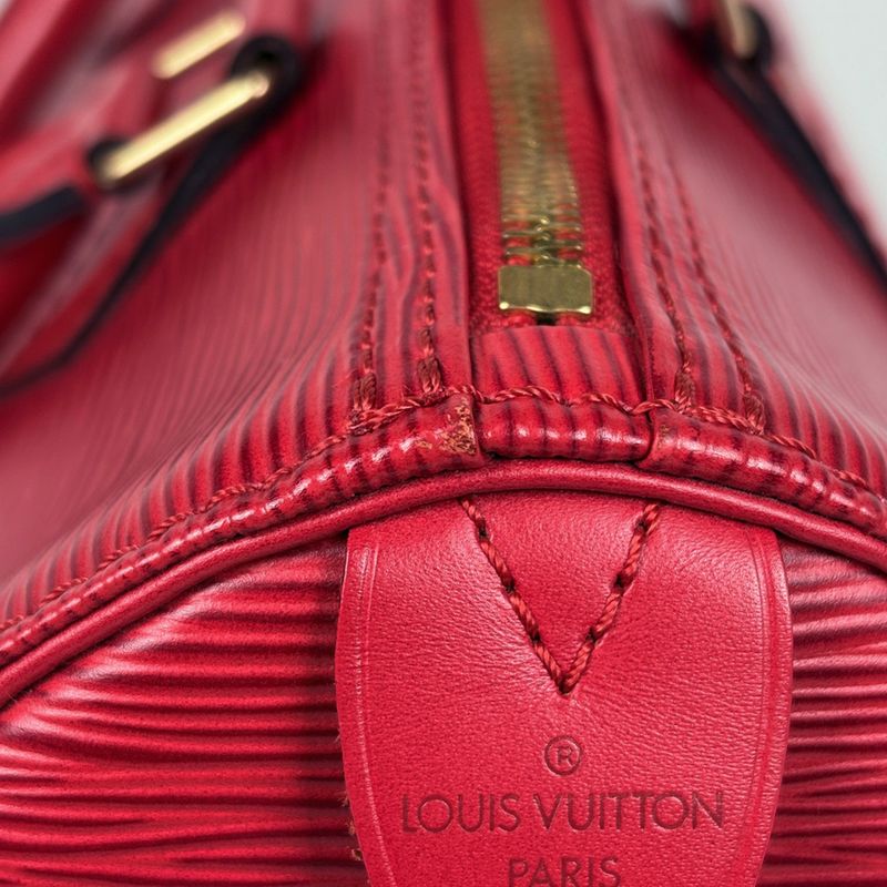 Louis Vuitton Speedy 30 Boston Bag Epi Castilian Red
