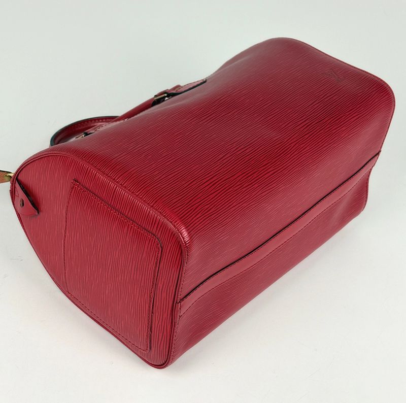 Louis Vuitton Speedy 30 Boston Bag Epi Castilian Red