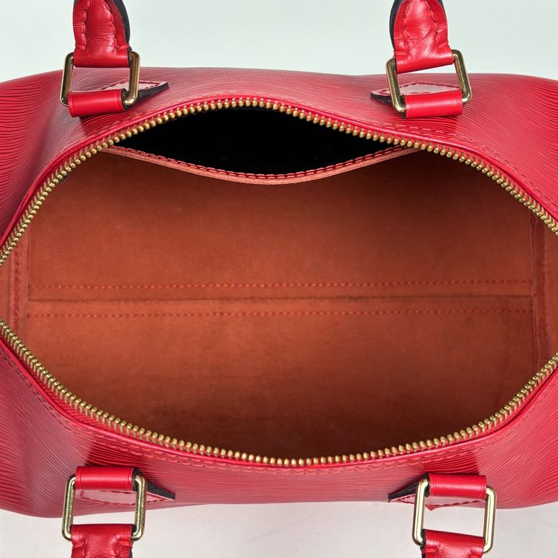 Louis Vuitton Speedy 30 Boston Bag Epi Castilian Red