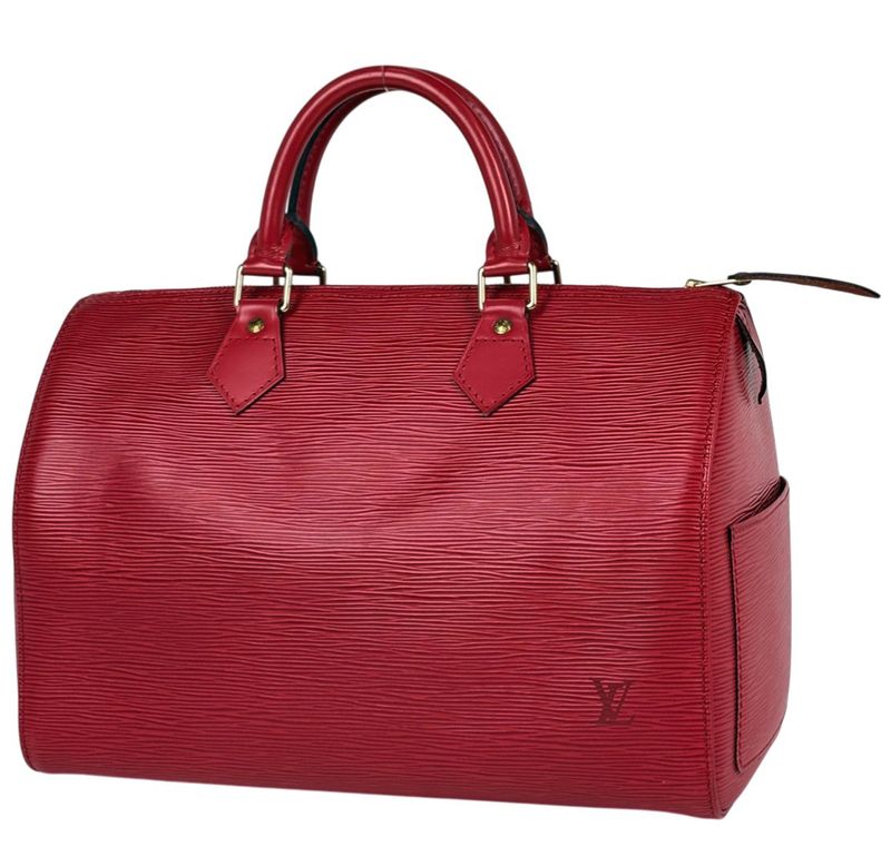 Louis Vuitton Speedy 30 Boston Bag Epi Castilian Red