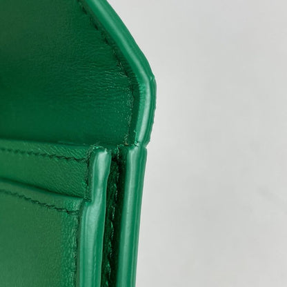Bottega Veneta Cassette Card Case Maxi Intrecciato Leather Green