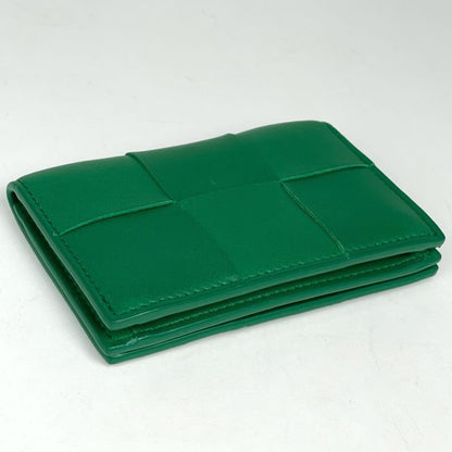 Bottega Veneta Cassette Card Case Maxi Intrecciato Leather Green