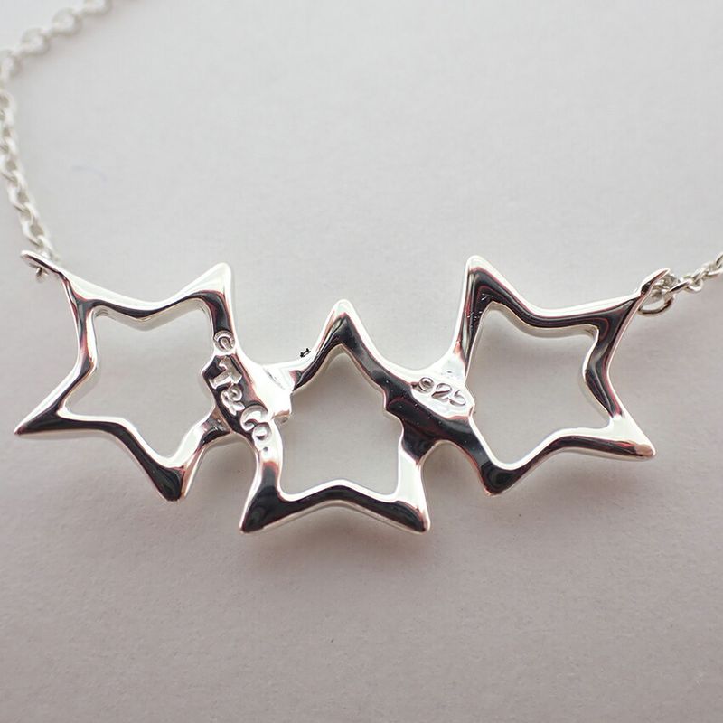 Tiffany & Co. 925 Triple Star Necklace
