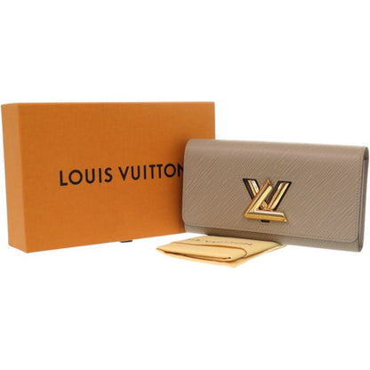 Louis Vuitton Portefeuille Twist Epi Leather Beige Bifold Wallet