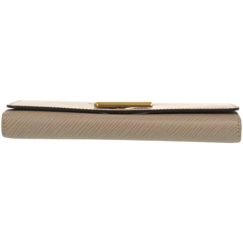 Louis Vuitton Portefeuille Twist Epi Leather Beige Bifold Wallet
