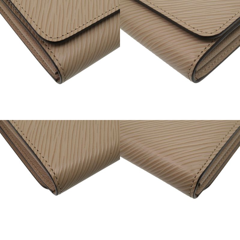 Louis Vuitton Portefeuille Twist Epi Leather Beige Bifold Wallet