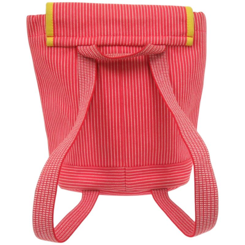 Hermes Striped Kavalkara Kids Horse Cotton Red Backpack Red Yellow