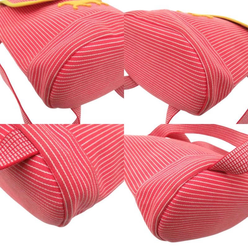 Hermes Striped Kavalkara Kids Horse Cotton Red Backpack Red Yellow