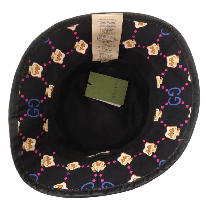 Gucci Pikarar Kawaii Baguette Hat M Shiba Inu Black Blue X Pink