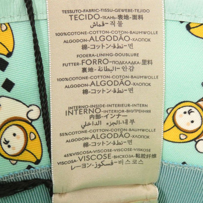 Gucci Kawaii Printed Bucket Hat Shiba Inu Banana XS Cotton Mint Green White X Yellow