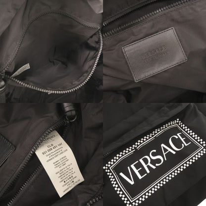 Versace Gianni Logo Nylon Black Backpack