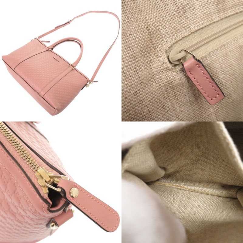 Gucci Micro Guccissima Leather Pink 2-Way Tote Shoulder Bag