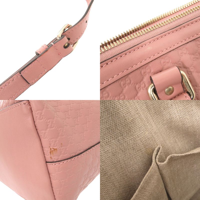 Gucci Micro Guccissima Leather Pink 2-Way Tote Shoulder Bag