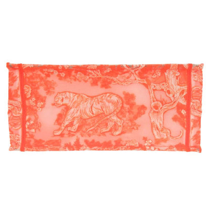 Dior Bookte Toile de Jouy Embroidery Mesh Orange White