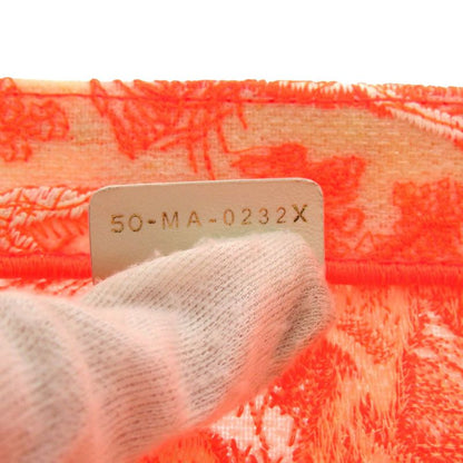 Dior Bookte Toile de Jouy Embroidery Mesh Orange White