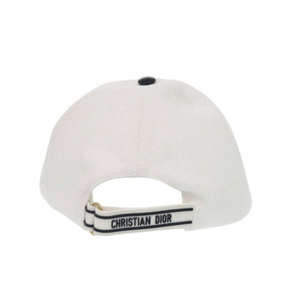 Dior D Player Vibe Baseball Cap Cotton White Hat