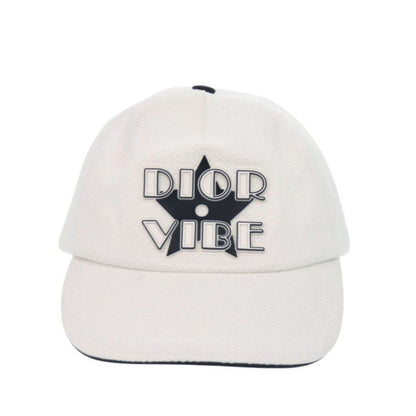 Dior D Player Vibe Baseball Cap Cotton White Hat