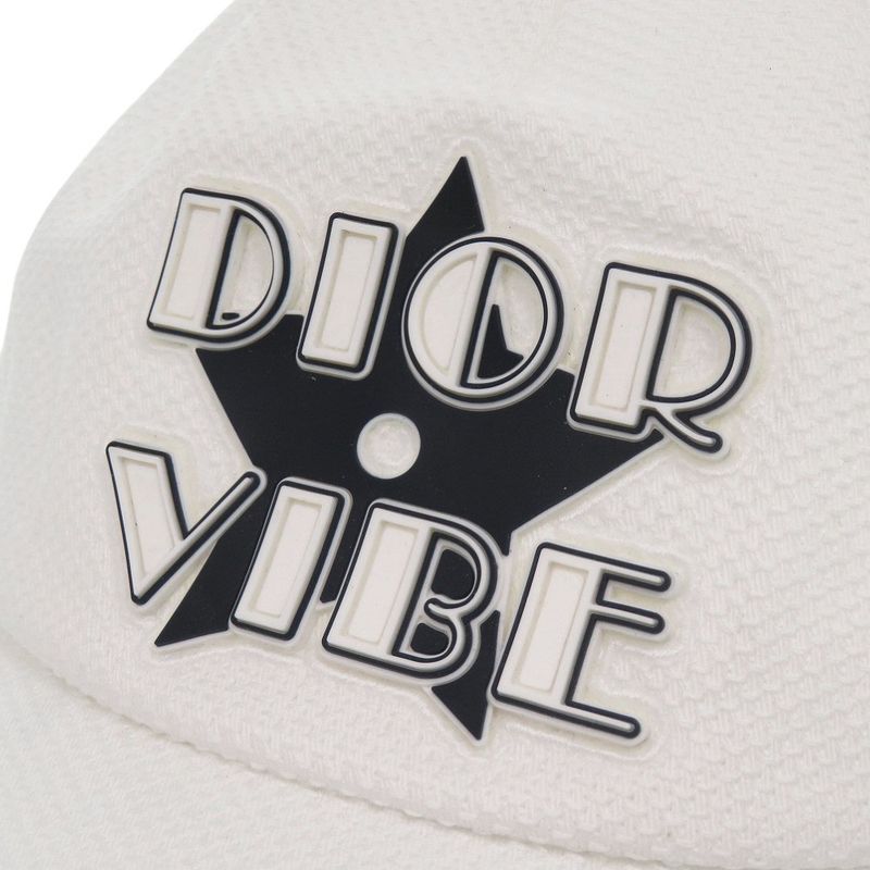 Dior D Player Vibe Baseball Cap Cotton White Hat