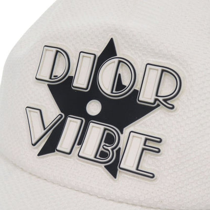 Dior D Player Vibe Baseball Cap Cotton White Hat