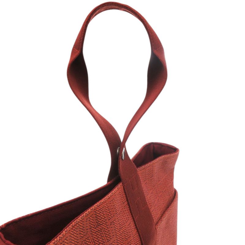 Hermes Saxo MM Toile Ash Orange Handbag