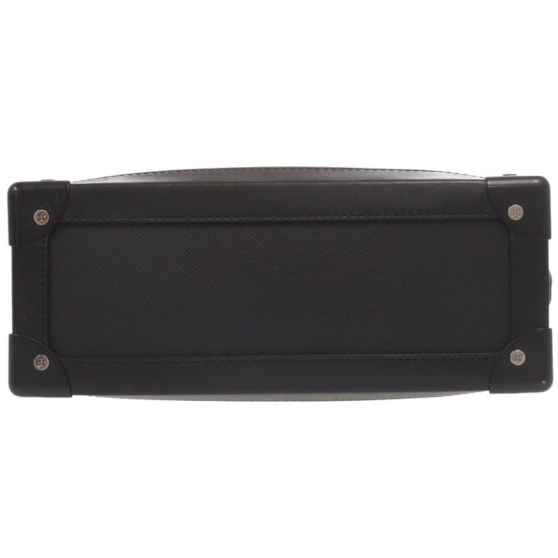 Louis Vuitton Soft Trunk Rainbow Color Taiga Leather Black Shoulder Bag [serial Number]