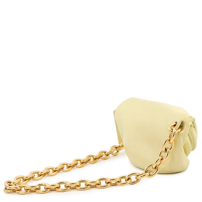 Bottega Veneta Belt Bag the Chain Pouch Leather Light Yellow