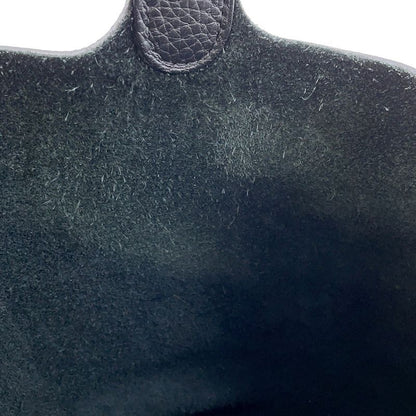 Hermes Handbag Picotin Lock MM Black Silver Taurillon Clemence
