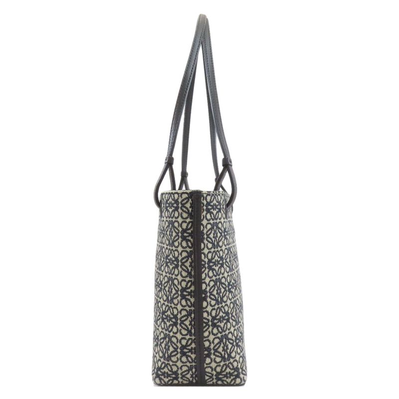 Loewe Anagram Tote Canvas Leather
