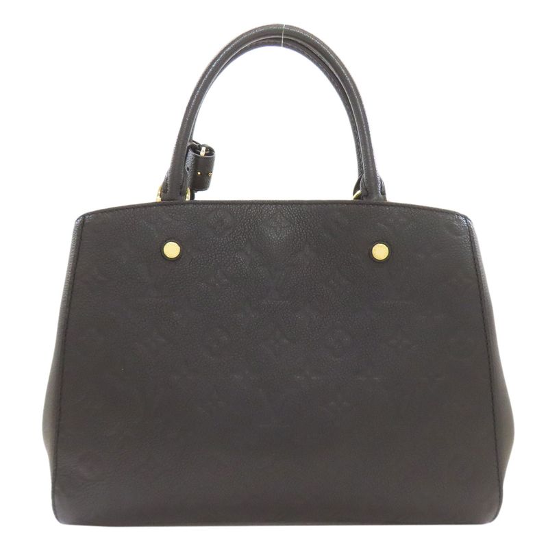 Louis Vuitton Montaigne MM Handbag Noir Black