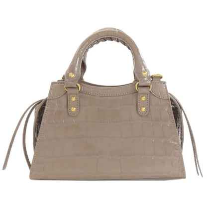 Balenciaga Neo Classic Mini City 2-Way Handbag Brown
