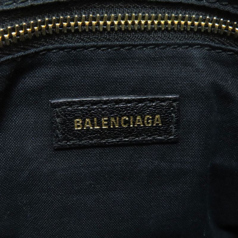 Balenciaga Classic Metallic Edge Mini City 2-Way Handbag Black
