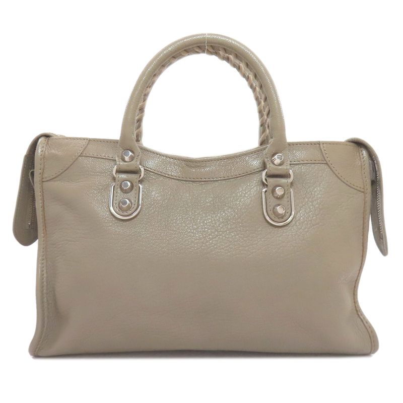 Balenciaga Classic Metallic Edge City S Handbag Gray
