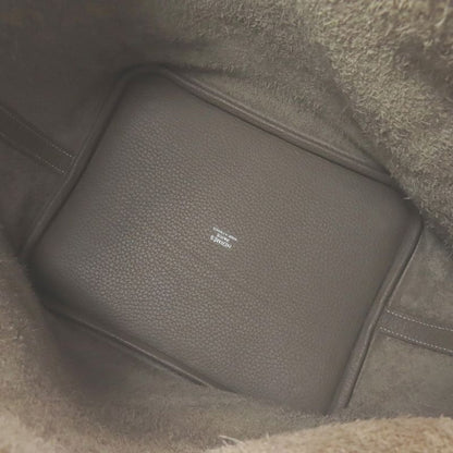 Hermes Picotin Lock MM Etoupe Silver Handbag